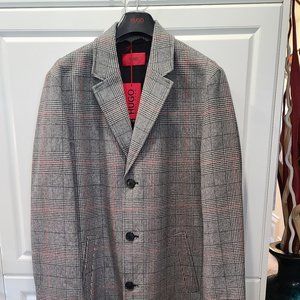 Hugo Boss Notched Lapels Single-Breasted Coat